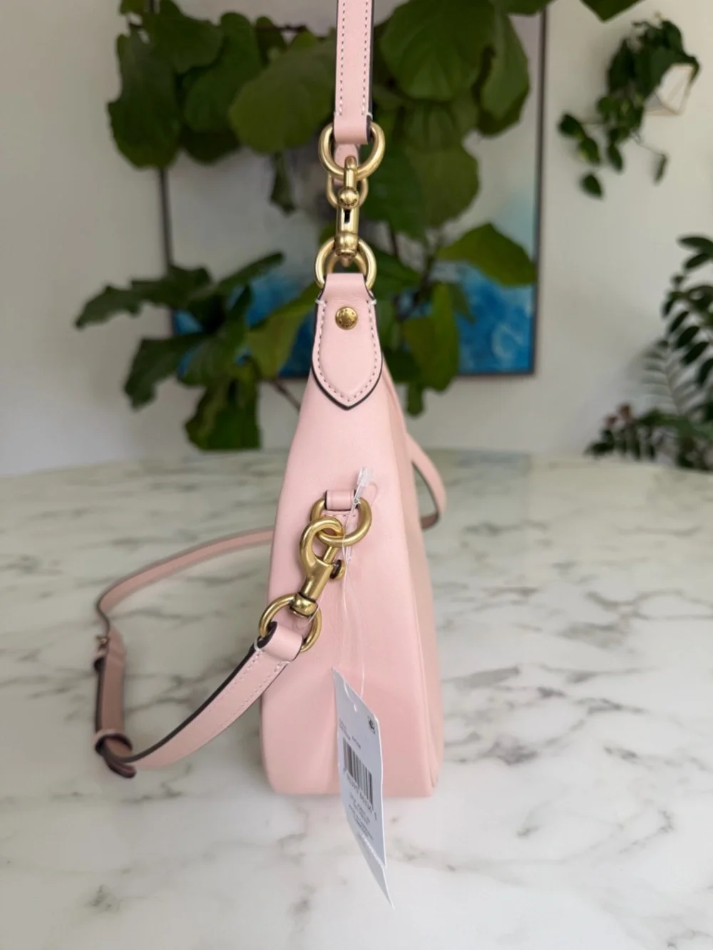 NWT COACH Jonie Bag 22 Glovetanned Leather Cream Pink Crossbody Shoulder CBG16 - Picture 4 of 15